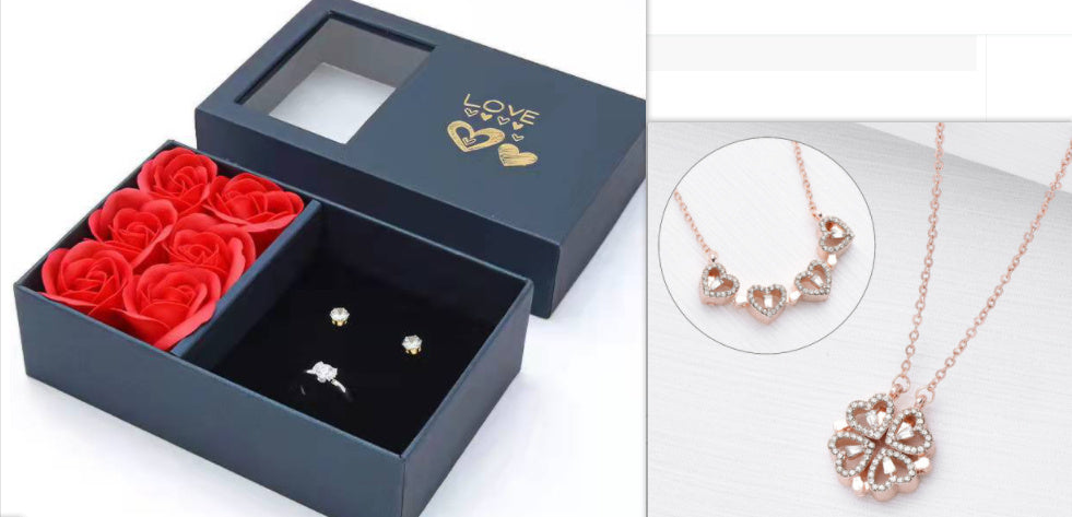 Hartvormige Diamanten Ketting Voor Dames