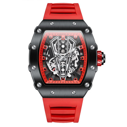 Millionaire Silicone Strap Watch Voor Heren