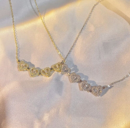 Hartvormige Diamanten Ketting Voor Dames