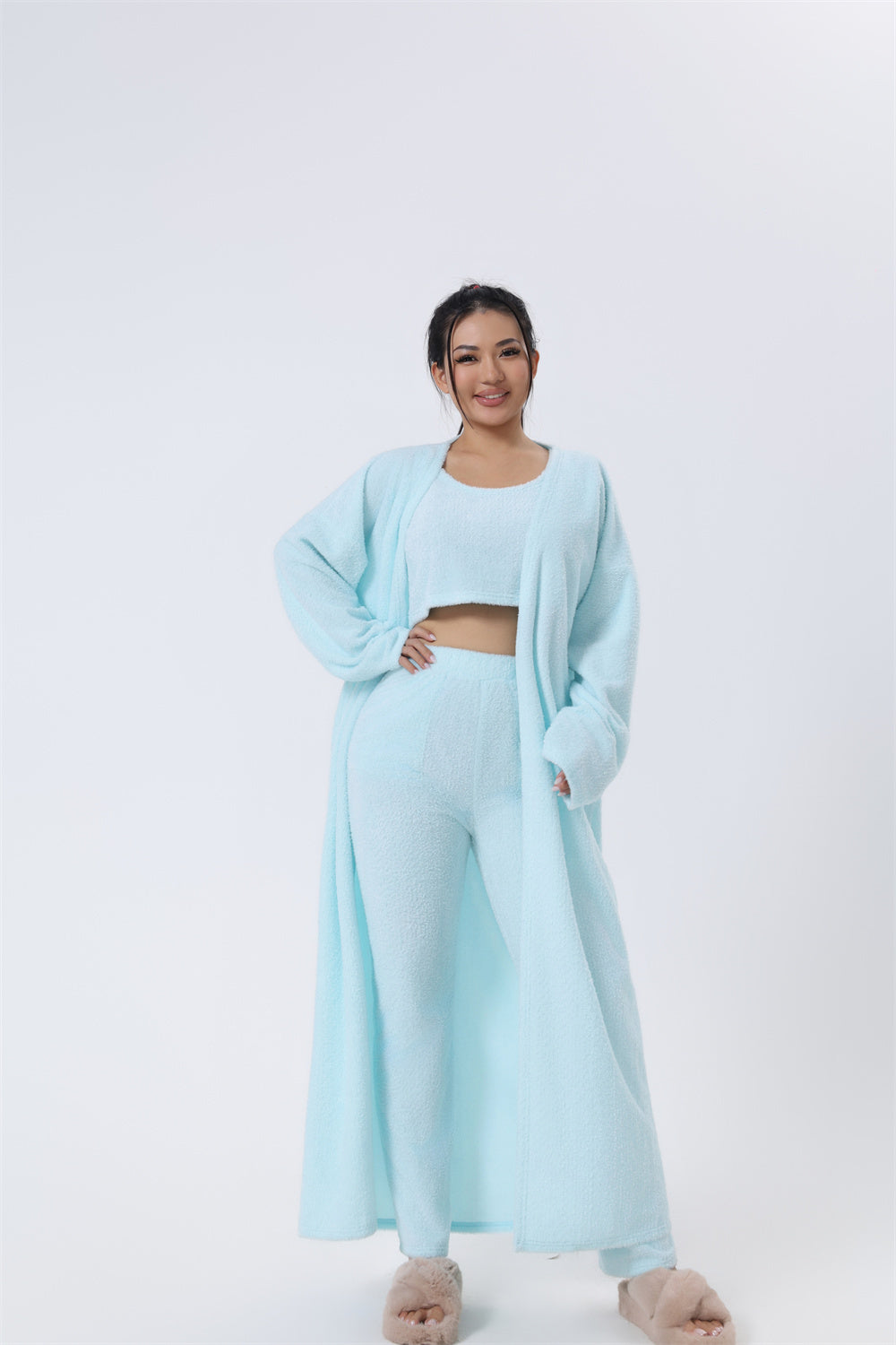 3-delige Pyjama Set voor Dames - Cozy en Comfortabel